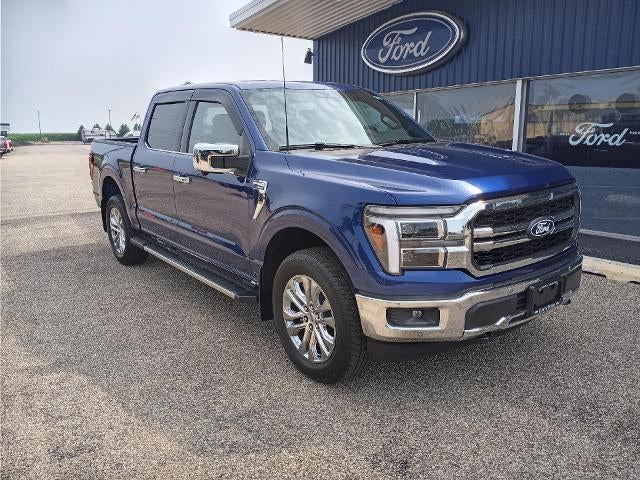 2026 Ford F-150 LARIAT 4WD SuperCrew 5.5' Box in Argon Blue Metallic — front three-quarter view