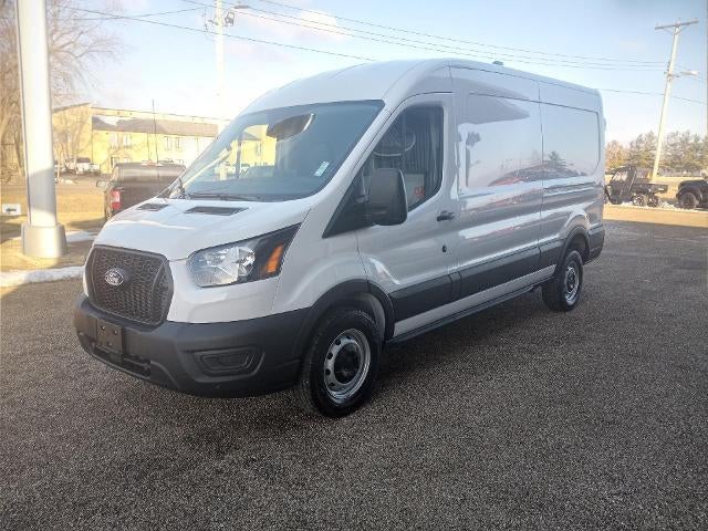 2026 Ford Transit Cargo Van T-150 130" Low Rf 8800 GVWR RWD in Oxford White — front three-quarter view