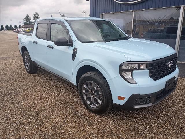 2026 Ford Maverick XLT AWD SuperCrew in Light Blue — front three-quarter view