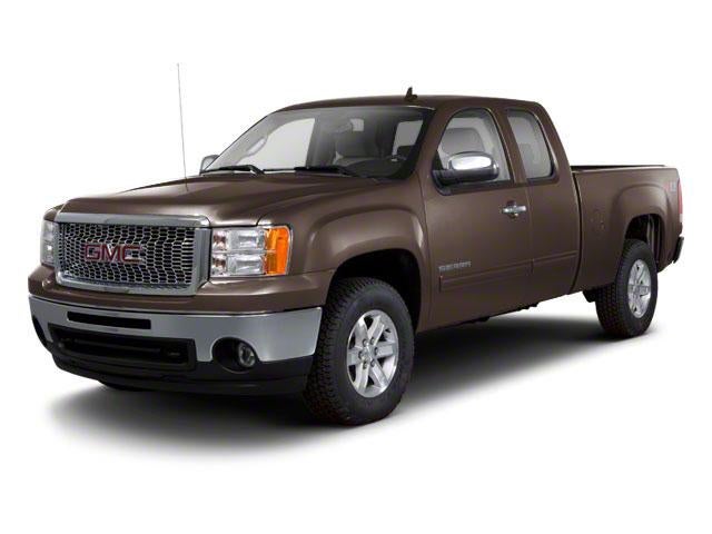 2010 GMC Sierra 1500 Extended Cab Standard Box 4-Wheel Drive SLE in Black — front three-quarter view